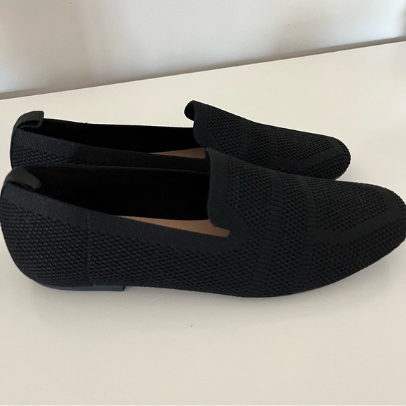 Joe Fresh Black Knit Loafer Flats Size 8 - Picture 1 of 6